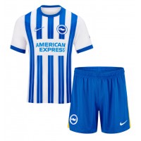 Maglie da calcio Brighton Evan Ferguson #28 Prima Maglia Bambino 2024-25 Manica Corta (+ Pantaloni corti)